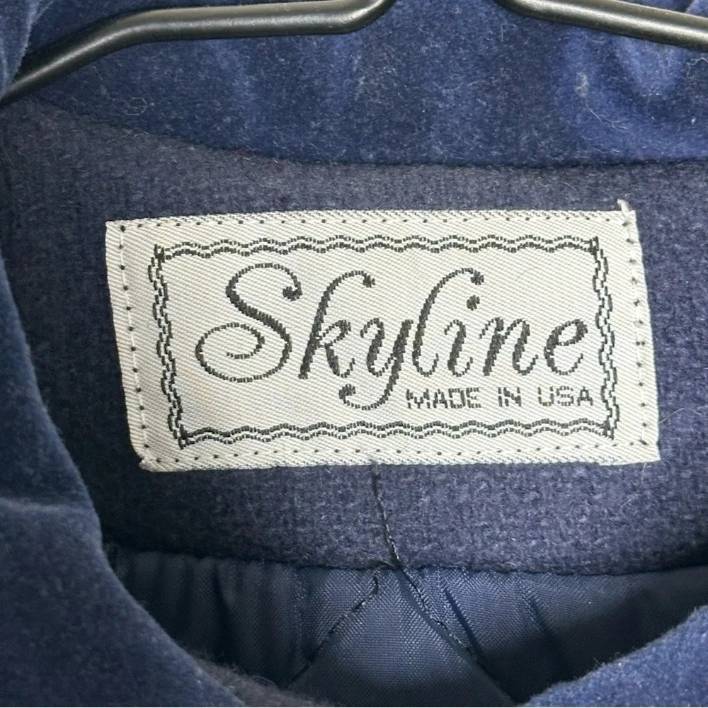 Vintage Skyline Wool & Velvet Coat and Hat Girls